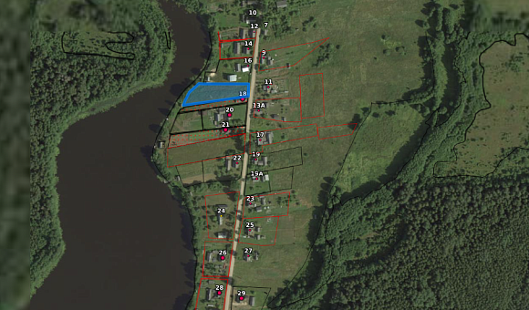 Лот №1. Земельный участок с кадастровым № 220882010601000108 площадью 0.2456 га по адресу: Витебская обл., Браславский р-н, Далековский с/с, д. Милашки, 16А для строительства и обслуживания одноквартирного жилого дома