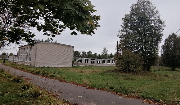 Комплекс капитальных строений (3 здания бывшей Цветинской школы), здание школы инв. № 254/С-12026, здание овощехранилища  инв. №254/С-12025,  склад школьный инв. №254/С-12027, Миорский район, Заутьевский с/с, аг. Цветино, ул. Титова, 26,24/1,26/1