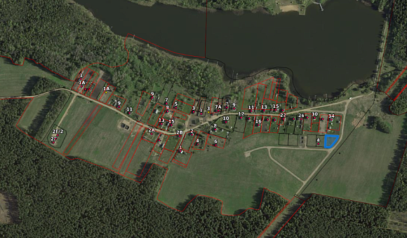 Лот №1. Земельный участок с кадастровым № 222180202601000071 площадью 0.1494 га по адресу: Витебская обл., Докшицкий р-н, Бегомльский с/с, д. Будачи, ул. Боровая, 1 для строительства и обслуживания одноквартирного жилого дома.
